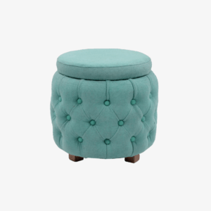 Pufa/siedzisko Lori ze skóry z tacą